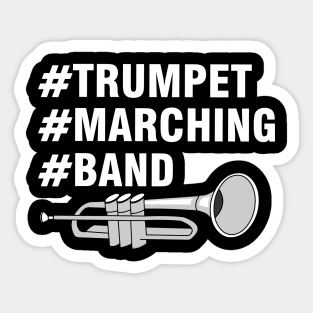 Trumpet Marching Band Sticker